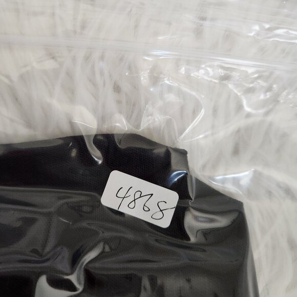 MICHELLE STUART Women size 6 Black Linen‎ Blazer Double Breasted Made in USA - Picture 16 of 16